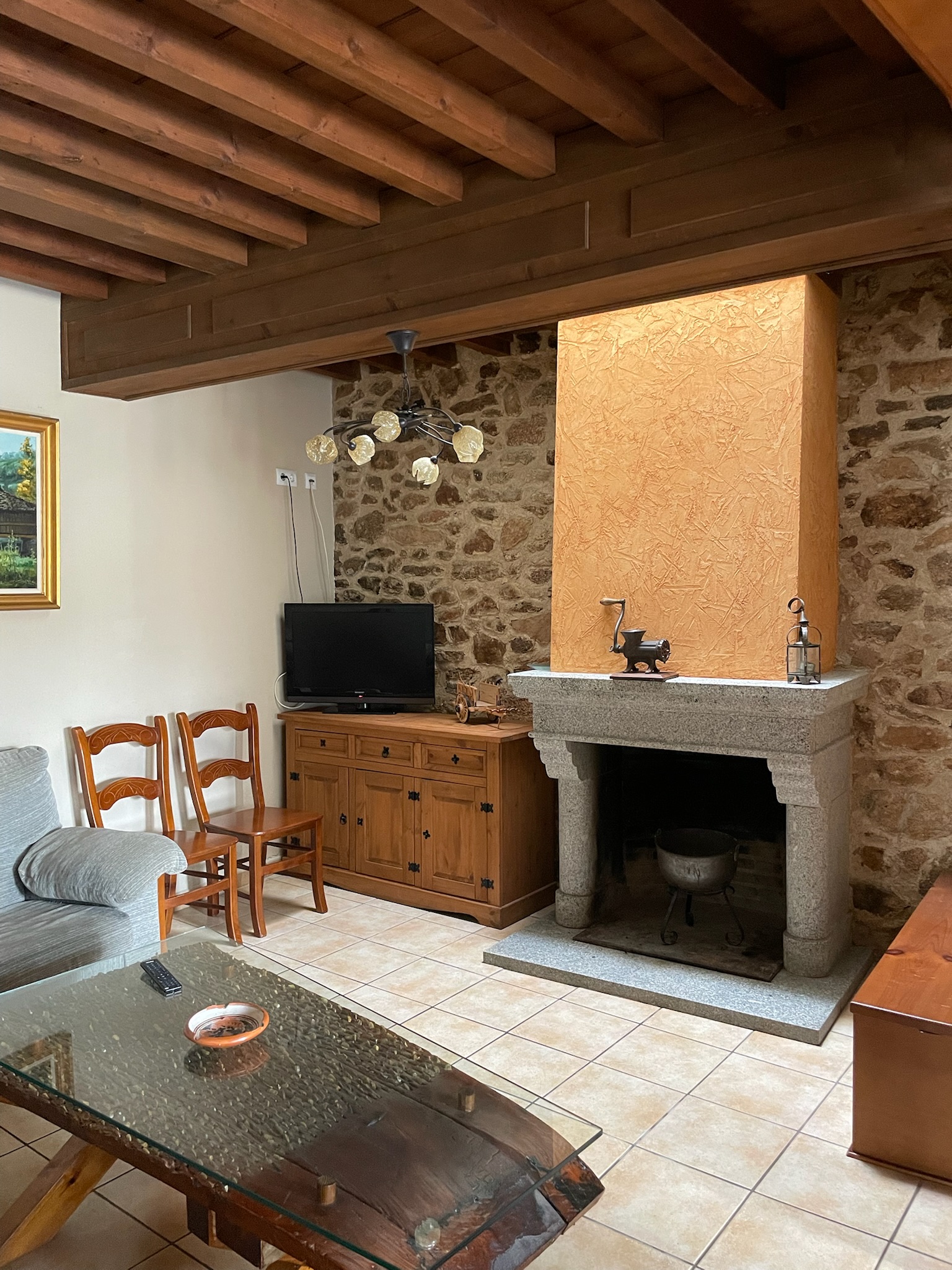 Salón-comedor de Casa Rural La Brezosa